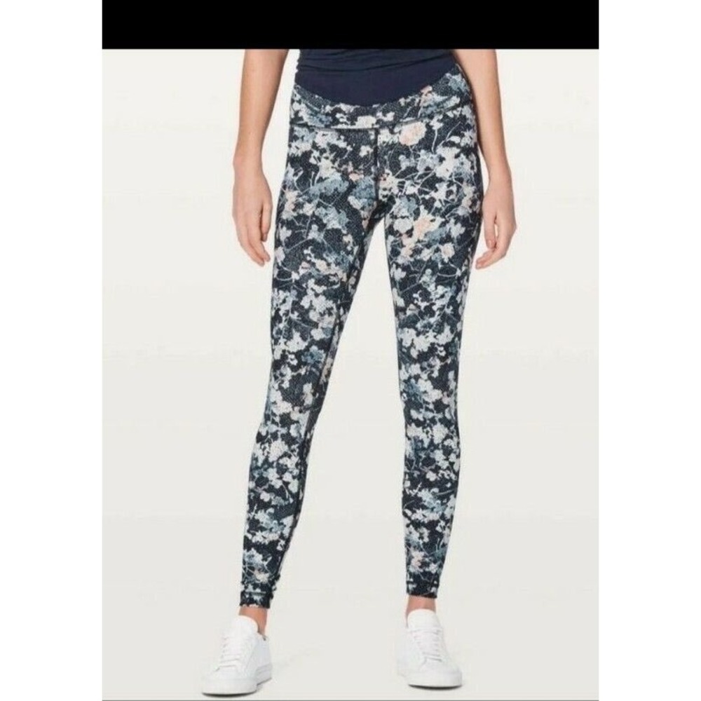 Lululemon Wunder Under Hi-Rise Spring Bloom Multi Tight 28" Size 4